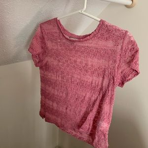 Flower Detailed Lace Top